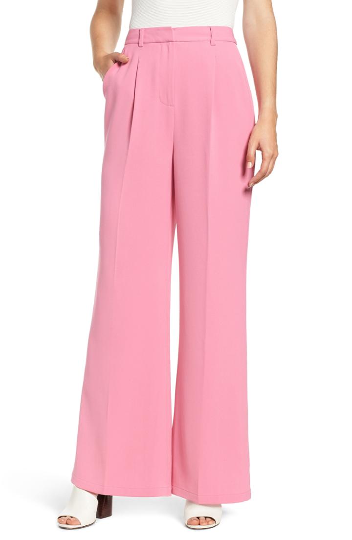 Women's Leith High Waist Flare Pants - Pink