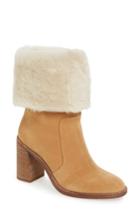 Women's Arturo Chiang 'maira' Genuine Shearling Cuff Boot .5 M - Brown