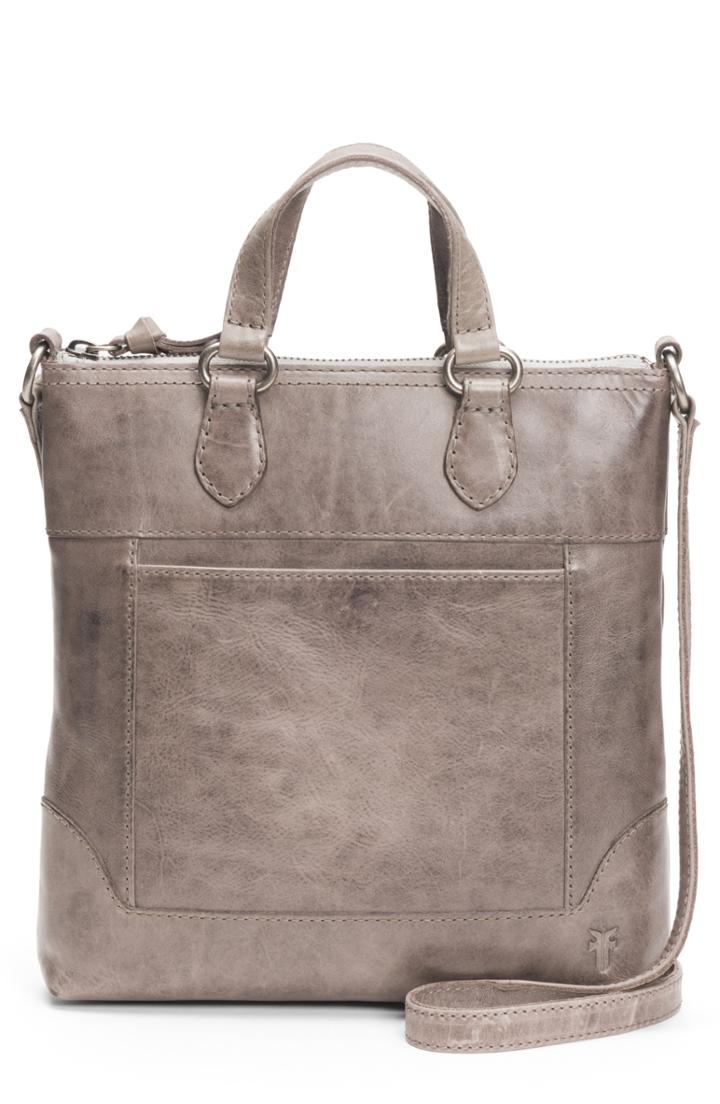 Frye Melissa Small Leather Tote - Grey