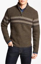 Men's Hickey Freeman Quarter Zip Lambswool Sweater