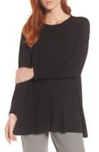 Women's Eileen Fisher Jersey Top, Size - Black