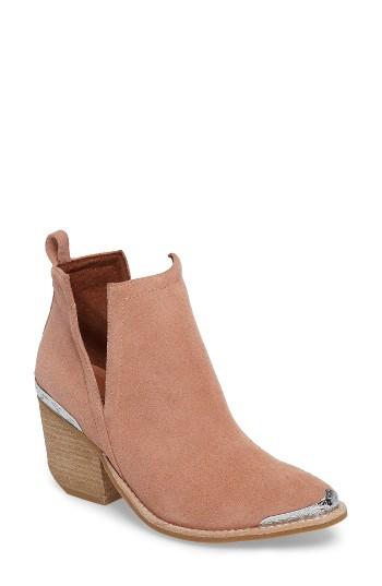 Women's Jeffrey Campbell Cromwel Cutout Western Boot .5 M - Pink