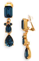 Women's Oscar De La Renta Small Classic Crystal Drop Earrings