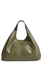 Peace Love World Slouchy Faux Leather Hobo - Green