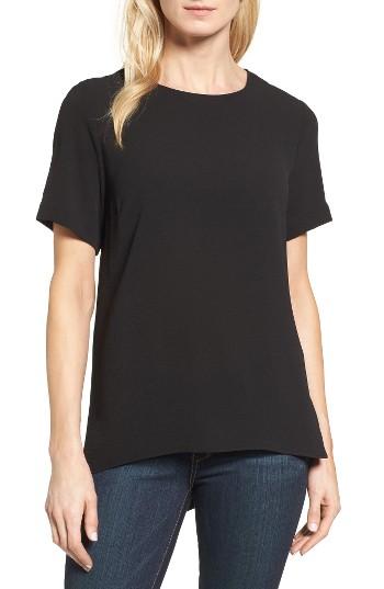 Women's Vince Camuto Textured Georgette High/low Blouse - Black