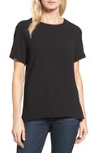 Women's Vince Camuto Textured Georgette High/low Blouse - Black
