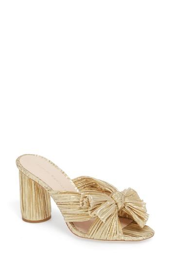 Women's Loeffler Randall Penny Knotted Lame Sandal - Metallic