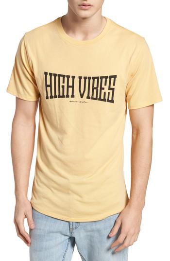 Men's Spiritual Gangster High Vibes T-shirt - Yellow