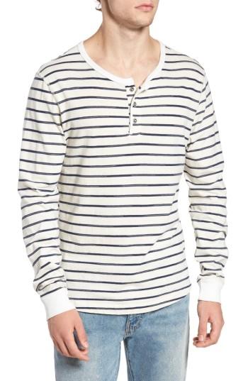 Men's Sol Angeles Vintage Stripe Henley - White