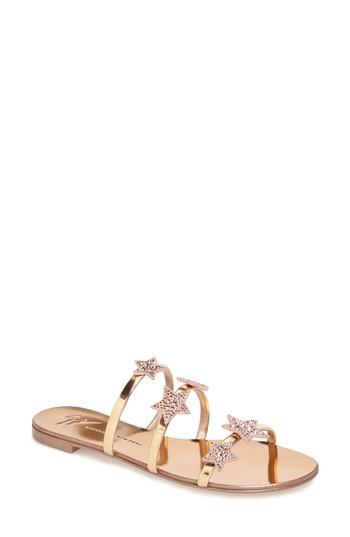 Women's Giuseppe Zanotti Nuvoroll Star Sandal M - Metallic