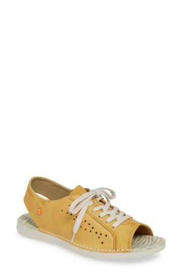 Women's Softinos By Fly London Thi Slingback Sneaker Sandal -8.5us / 39eu - Yellow