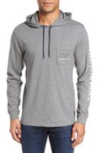 Men's Vineyard Vines Whale Graphic Hooded T-shirt, Size - Grey