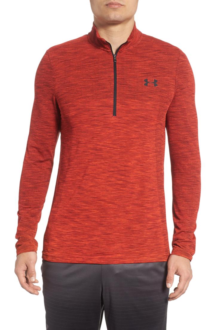 Men's Under Armour Siphon Regular Fit Half-zip Pullover, Size - Red
