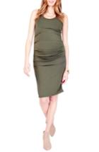 Women's Ingrid & Isabel Ruched Maternity Tank Dress - Green