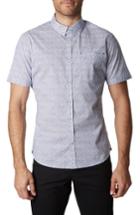 Men's 7 Diamonds Neon Rain Slim Fit Short Sleeve Sport Shirt - Blue