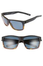 Men's Costa Del Mar Slack Tide 60mm Polarized Sunglasses - Shiny Black/ Grey Poly