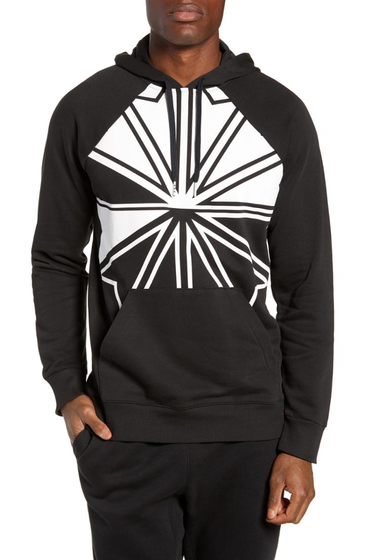 Men's Reebok Logo French Terry Hoodie - Black