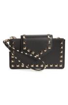 Valentino Garavani Rockstud Leather Smartphone Wallet - Black