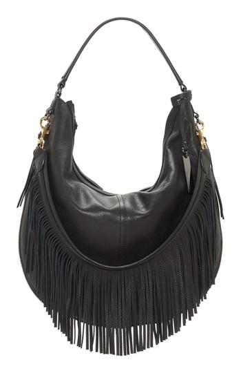 Vince Camuto Hil Leather Hobo Bag - Black