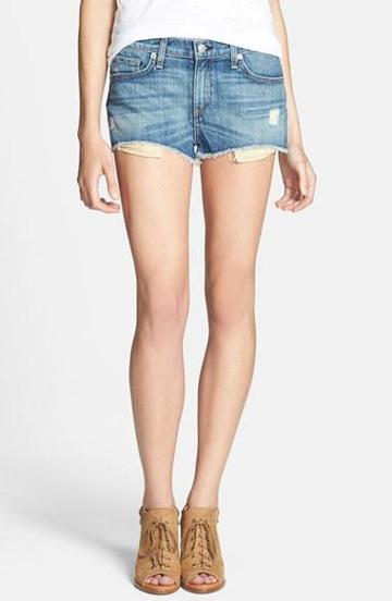 Rag & Bone/jean 'mila' Cutoff Denim Shorts (moss) Moss