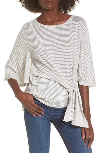 Women's Bp. Side Tie Tee, Size - Ivory