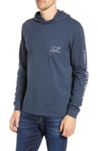 Men's Vineyard Vines Whale Graphic Long Sleeve Hooded T-shirt - Blue