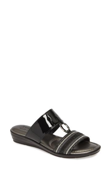 Women's Tuscany By Easy Street Sonnet Slide Sandal M - Black