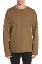 Men's Helmut Lang Waffle Knit Long Sleeve T-shirt