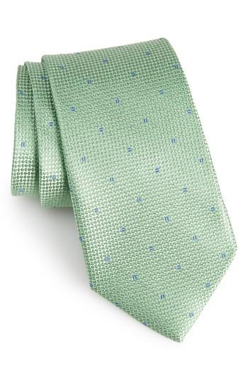 Men's Calibrate Mulroy Neat Silk Tie, Size - Green