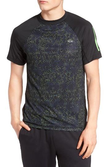 Men's Lacoste Sport Performance Print Jersey T-shirt (s) - Black