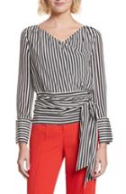 Women's Alice + Olivia Alba Tie-waist Silk Blouse