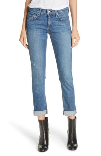 Women's Rag & Bone/jean Dre Slim Fit Boyfriend Jeans - Blue