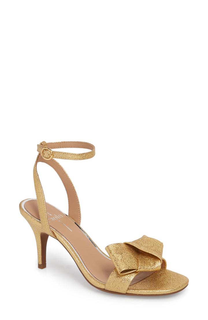 Women's Linea Paolo Haven Ankle Strap Sandal .5 M - Metallic