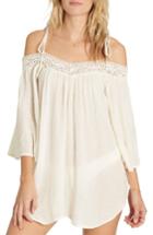 Women's Billabong Breeze On Off The Shoulder Cover Up - White