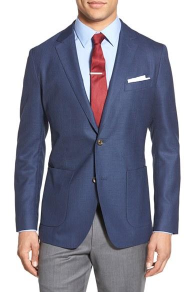 Men's Bonobos Knit Wool Sport Coat R - Blue