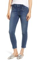 Women's Mavi Jeans Tess Faux Pearl & Crystal Embellished Skinny Jeans