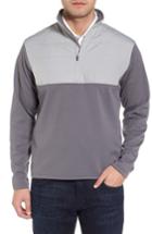Men's Peter Millar Sheffield Hybrid Half Zip Pullover - Grey