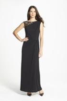 Women's Ellen Tracy Column Gown - Black