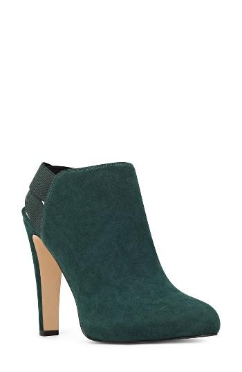 Women's Nine West Burke Heel Strap Bootie .5 M - Green