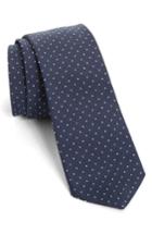 Men's Paul Smith Dot Silk Skinny Tie, Size - Blue