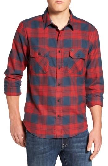 Men's Hurley Check Dri-fit Shirt - Red