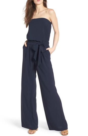 Women's Trouve Strapless Jumpsuit - Blue