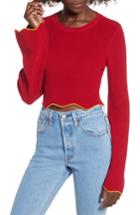 Women's The Fifth Label Headquarters Knit Crop Top - Red