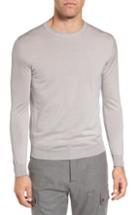 Men's Eleventy Merino Wool & Silk Tipped Sweater - Beige