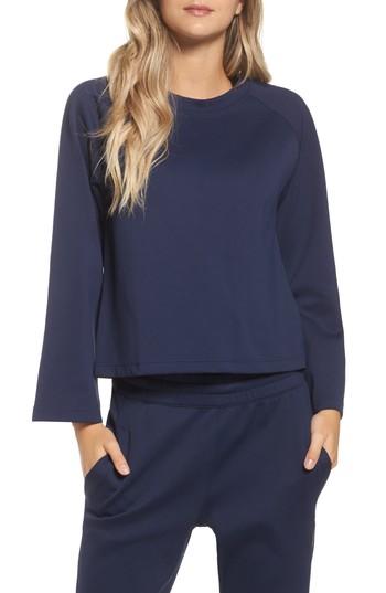 Women's Nike Nikelab Essentials Women's Fleece Top, Size - Blue