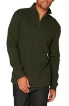 Men's Threads For Thought Chad Half Zip Thermal Pullover - Green