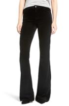 Women's J Brand 'maria' Velvet Flare Pants - Black