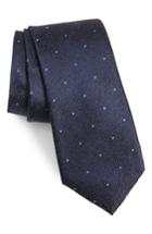 Men's Calibrate Mangan Dot Silk Tie, Size - Blue