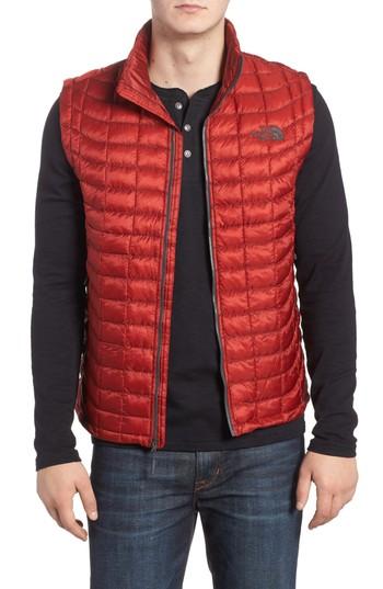 Men's The North Face 'thermoball(tm)' Packable Primaloft Vest, Size - Red