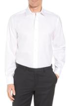 Men's David Donahue Regular Fit Solid French Cuff Tuxedo Shirt - 34/35 - White
